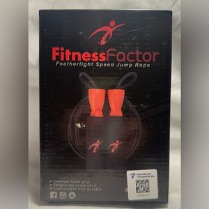 Fitness Factor Featherlight Speed Jump Rope with Carrying Pouch Adjustable NIB